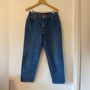 Levi's Vintage 550 Classic Relaxed Fit High Rise Blue Jeans | Size 14
